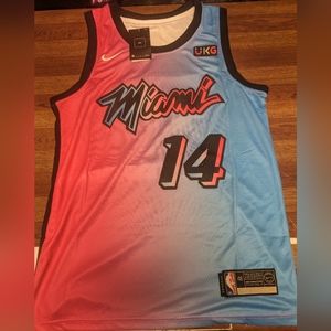 Nike Pink and Blue Gradient Jersey
